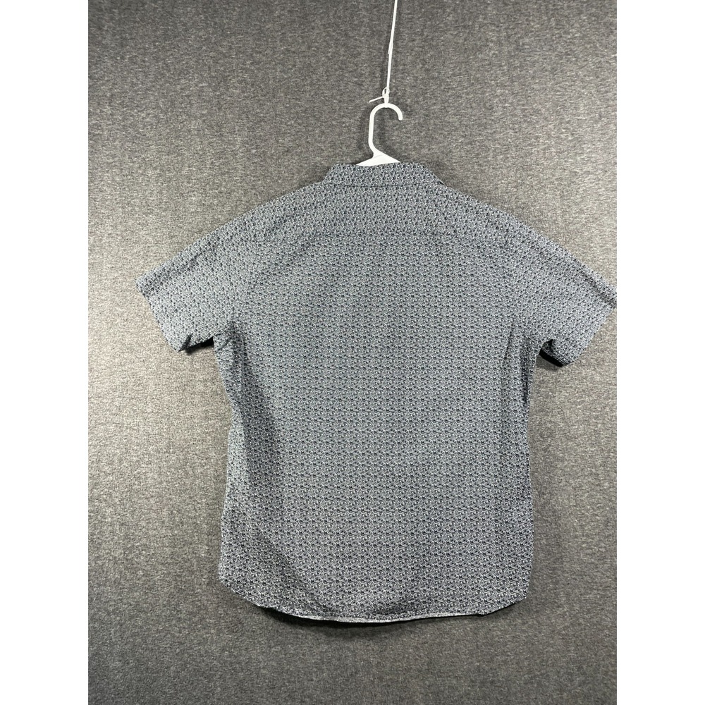 UNTUCKit Tavira Slim Fit Shirt Mens Large Blue White Geometric Medallion 40564 - Picture 6 of 10